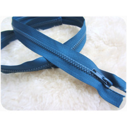 Reißverschluss aus Kunststoff 5mm trennbar 85cm -Petrol